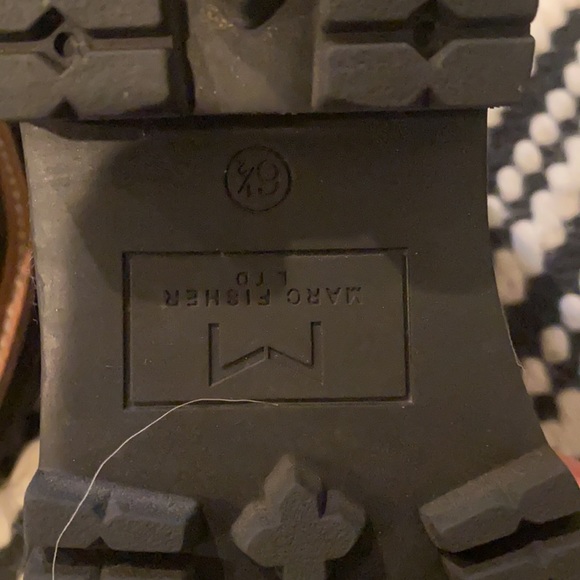 Euc MARC FISHER BLACK LACE UP ANKLR BOOTS - - Picture 4 of 6